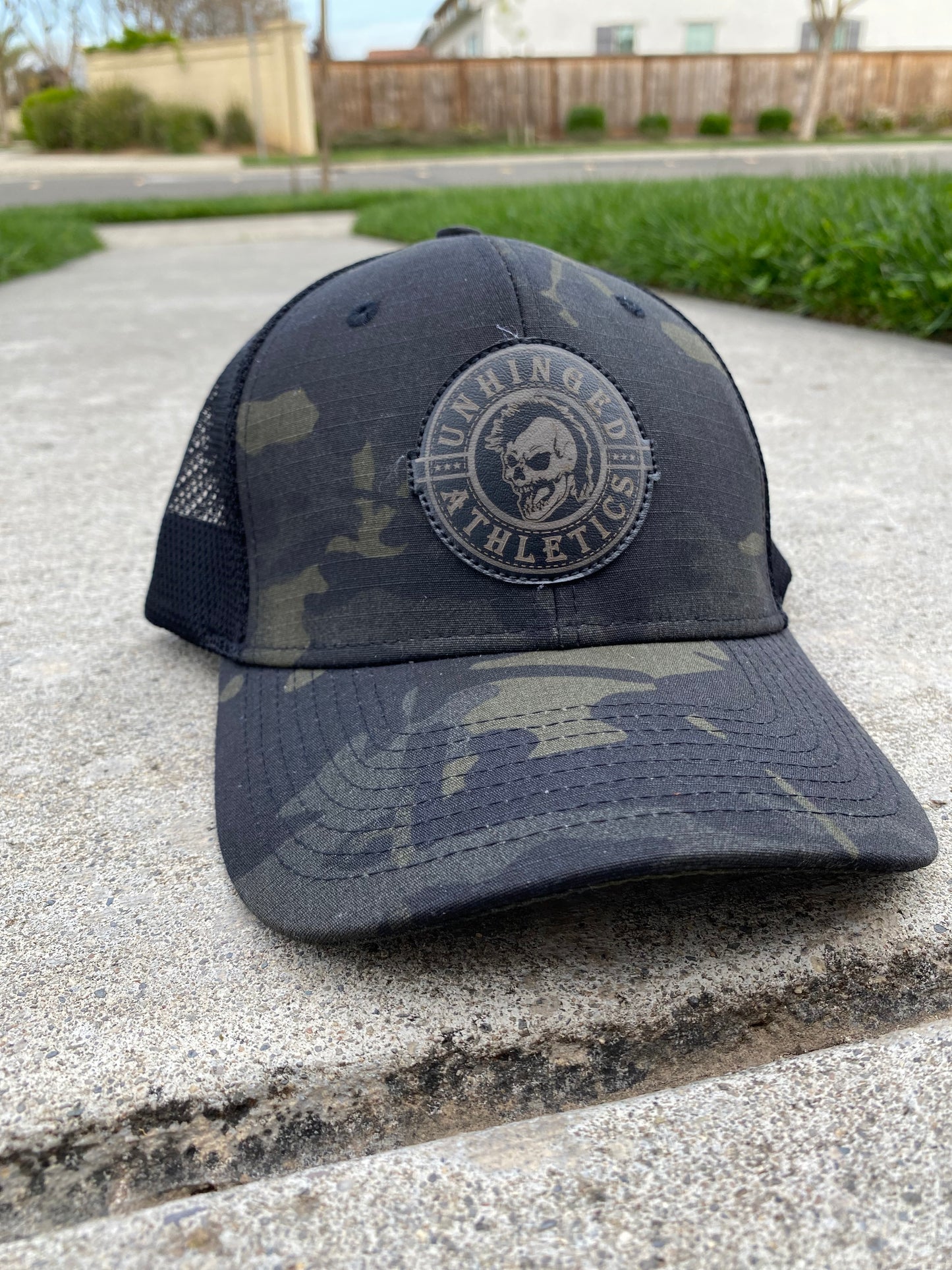 Camo Unhinged Logo Hat