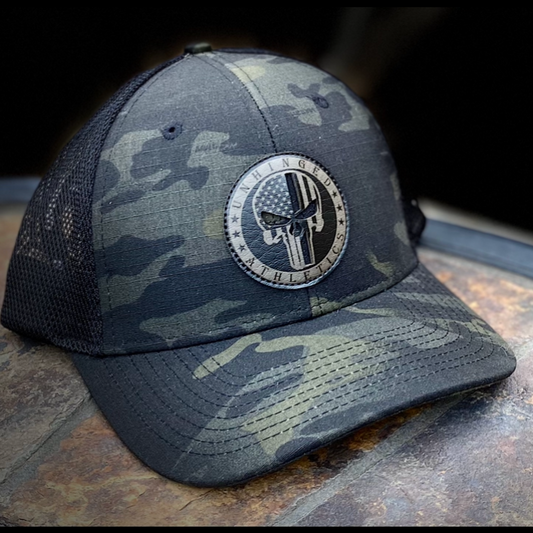 Camo Punisher Hat