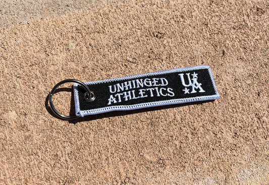 Unhinged Athletics Black Keychain